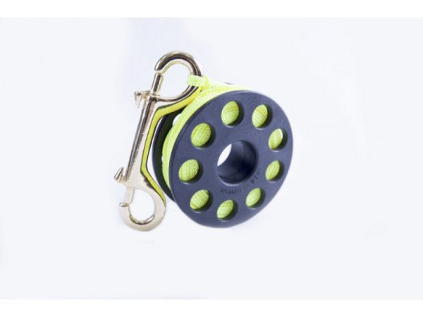 Катушка с линем 20м + карабин желтый