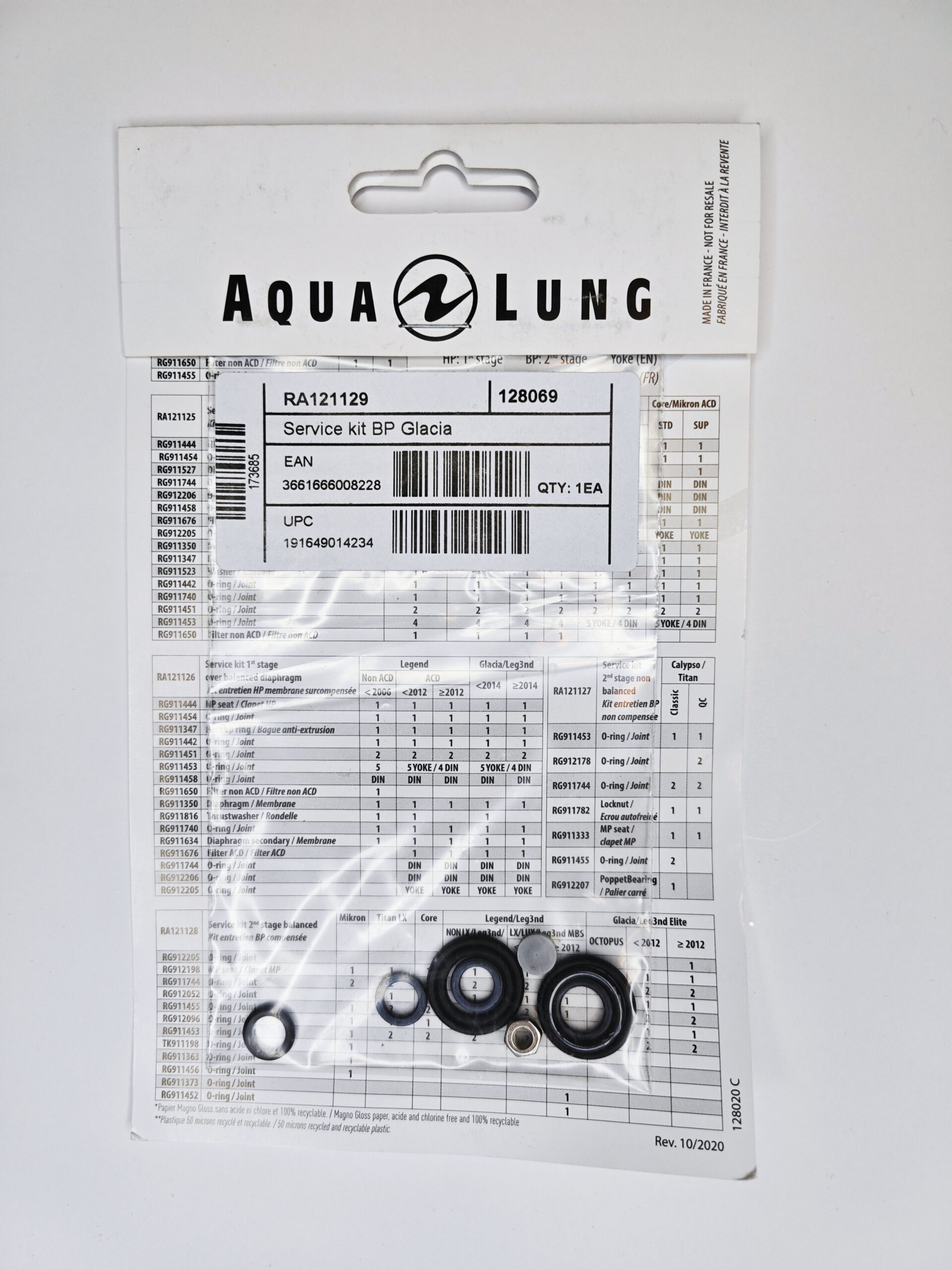 Набор запчастей к 2-й ступени GLACIA Набор запчастей к 2-й ступени GLACIA — изображение 1