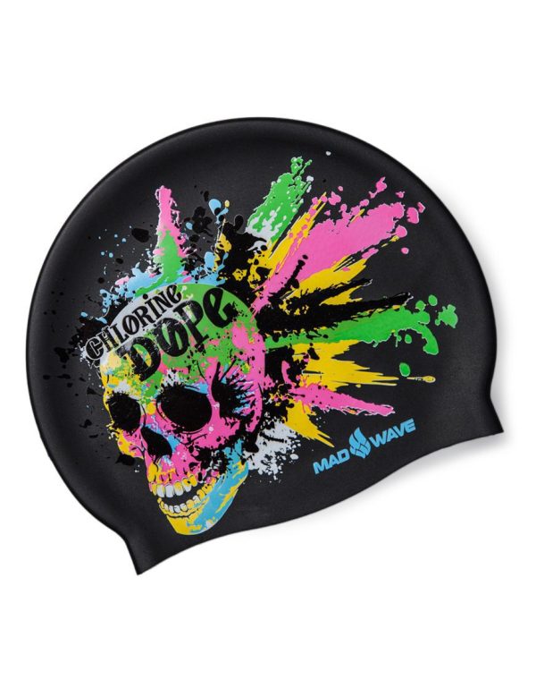 Шапочка Chlorine Dope юниор черная силикон