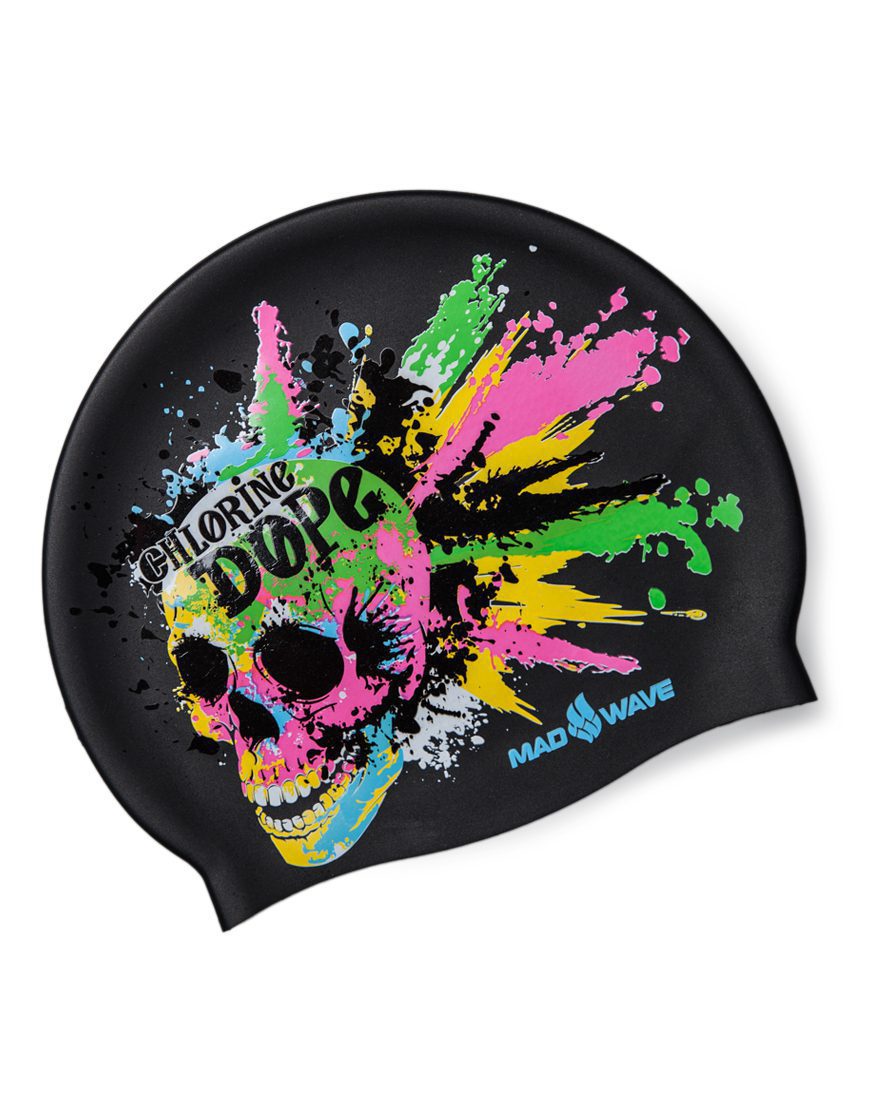 Шапочка Chlorine Dope юниор черная силикон Шапочка Chlorine Dope юниор черная силикон — изображение 1