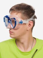 Маска Salvimar Trinity с креплением для камеры синяя — изображение 4