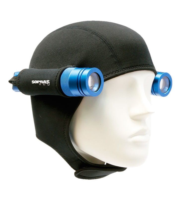Шлем Sopras 3мм с креплением для двух фонарей купить с доставкой по России Шлем Sopras 3мм с креплением для двух фонарей — изображение 1
