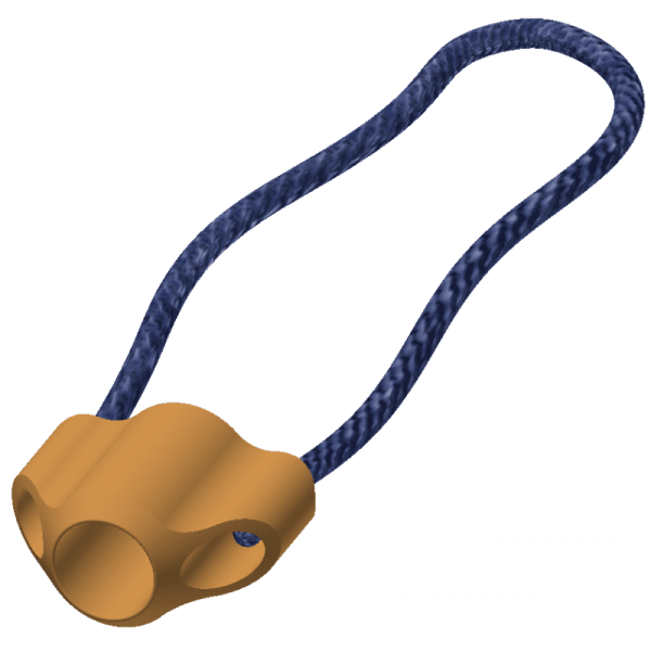 Бегунок Каюк металлический 7мм 2 ушка