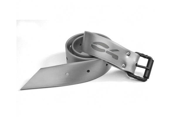 Ремень C4 силиконовый серый