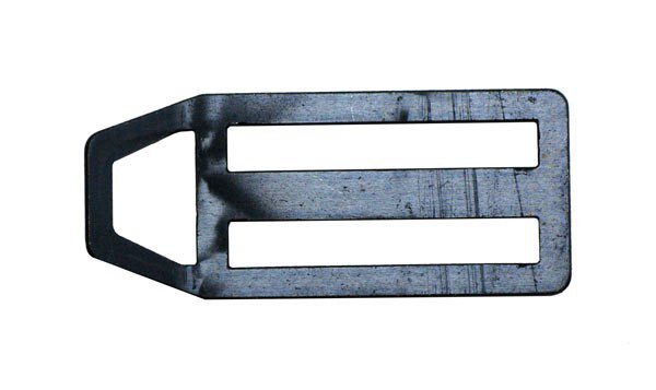 Пряжка двухщелевая с полукольцом