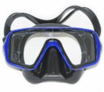 Маска FanDiver F104 черный силикон синяя