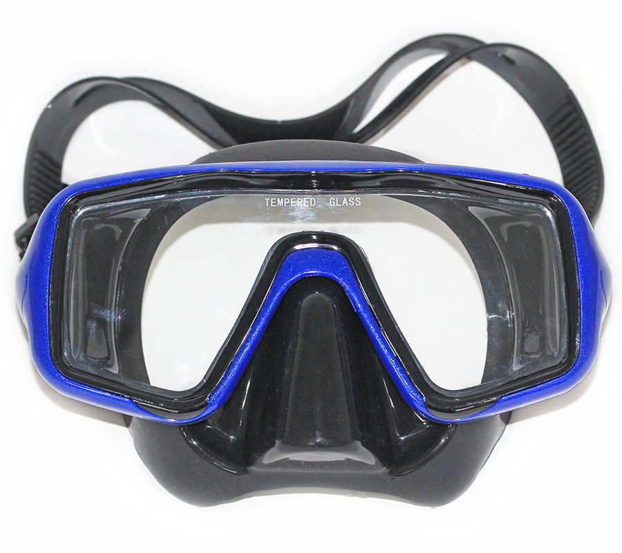 Купить Маска FanDiver F104 черный силикон синяя с доставкой по всей России Маска FanDiver F104 черный силикон синяя — изображение 1