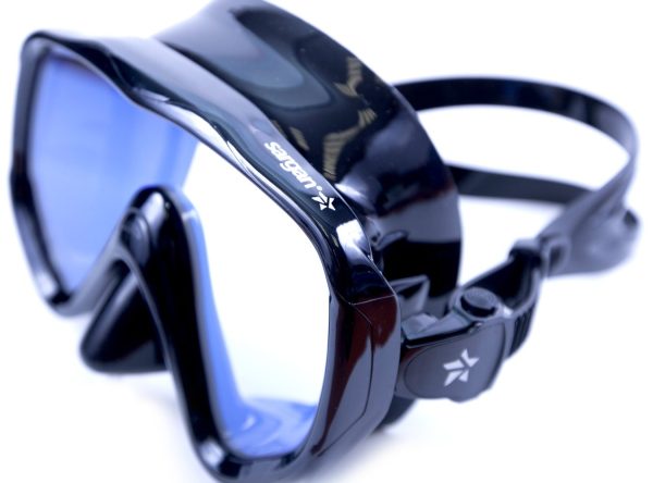 Маска Окулятор просветленные линзы черный силикон