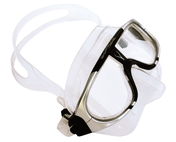 Маска Sopras  Sferica прозрачный силикон серый/черный без коробки