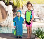 Накидка детская синий/зеленый — изображение 2