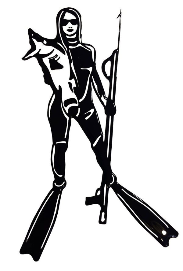 Наклейка Подводная охотница