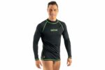 Футболка SeacSub T-SUN мужская длинный рукав черный/зелёный