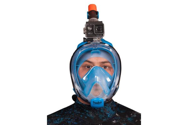 Маска полнолицевая SB Beatle серый/голубой