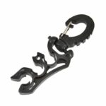 Держатель шлангов c карабином черный