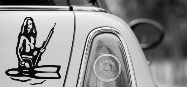 Наклейка Подводная охотница