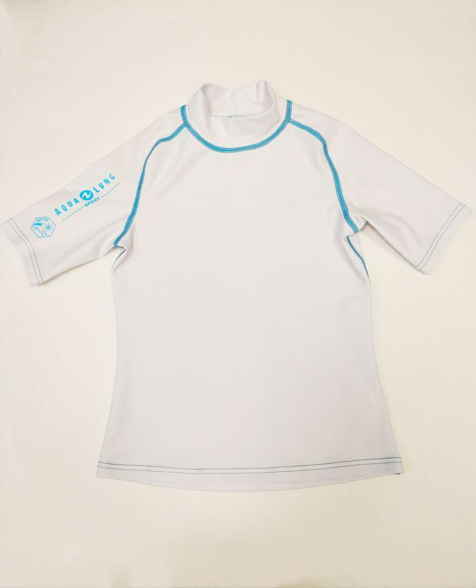 1563270742696 Футболка AquaLung лайкра детская белая — изображение 1