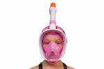 Маска полнолицевая SB Beatle розовая