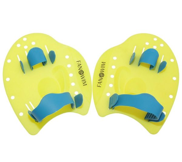 Лопатки для плавания FanSwim желтые
