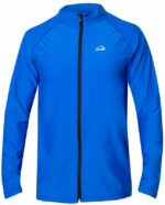 Футболка iQ UV 300+ мужская синяя на молнии длинный рукав — изображение 3