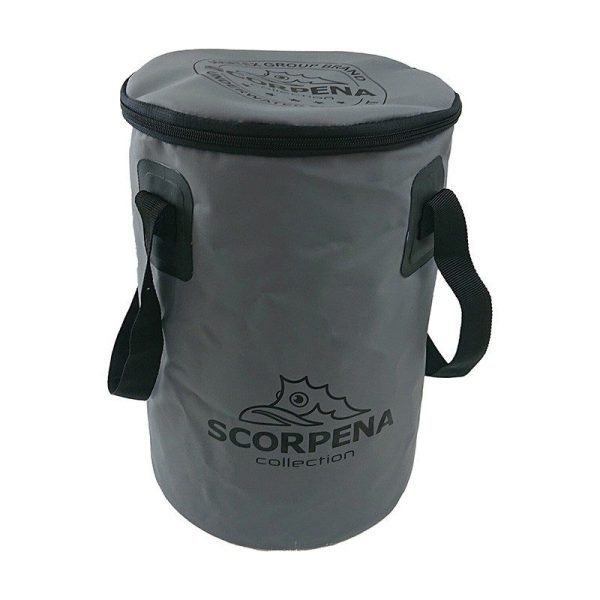 Ведро Scorpena складное с крышкой