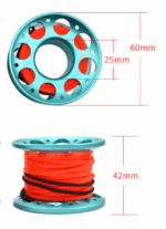 Катушка-шпуля алюминиевая 15м с карабином — изображение 9