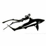 Наклейка Девушка-дайвер — изображение 2