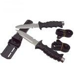 Нож водолазный острый конец черный — изображение 7