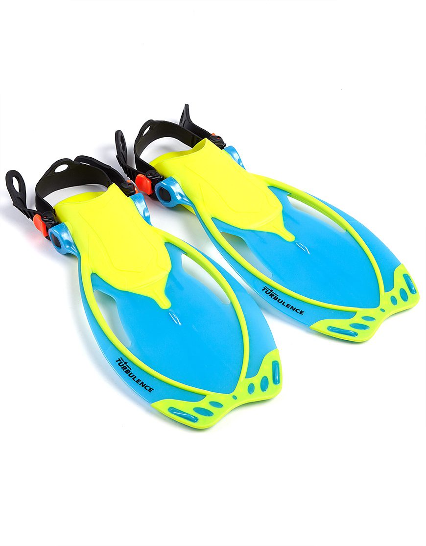 Ласты Turbulence детские бирюзовые — изображение 1