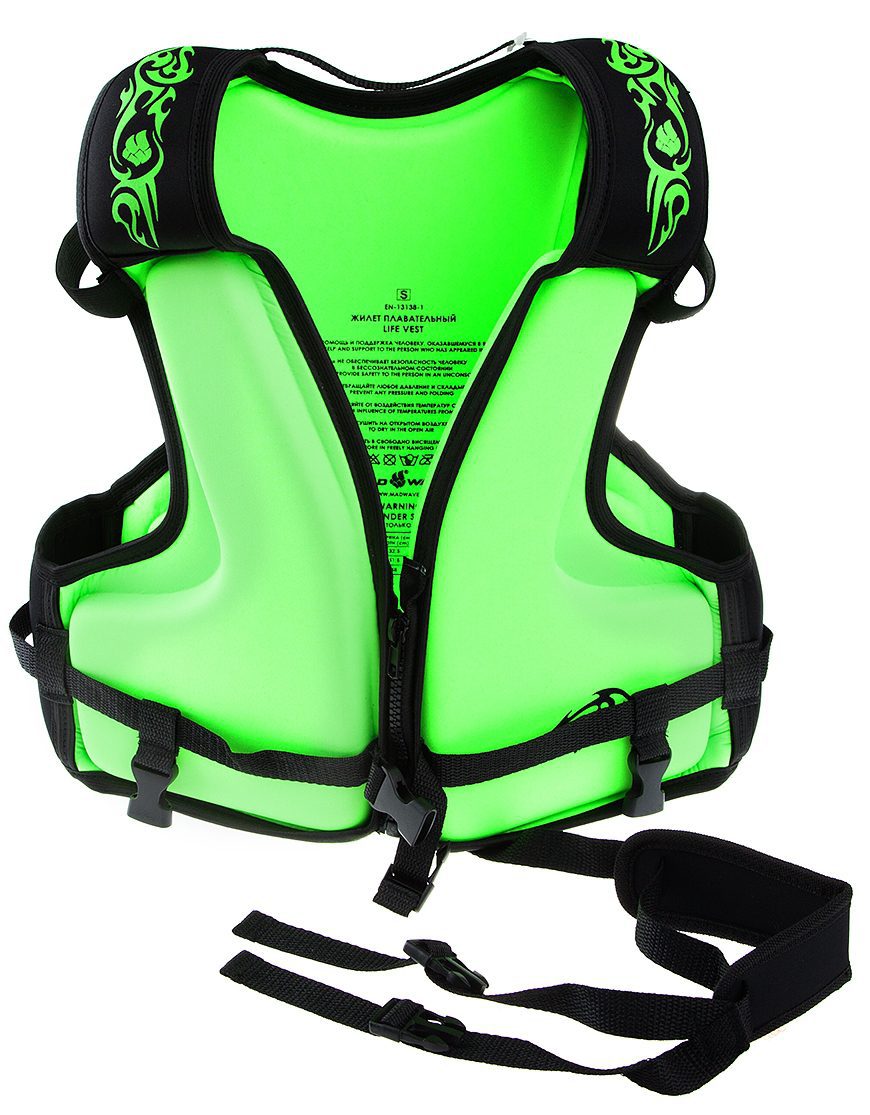 m0750_03_3_00w__mad_wave__swim_vest__green__xs_2 Жилет MadWave Swim спасательный зеленый — изображение 1
