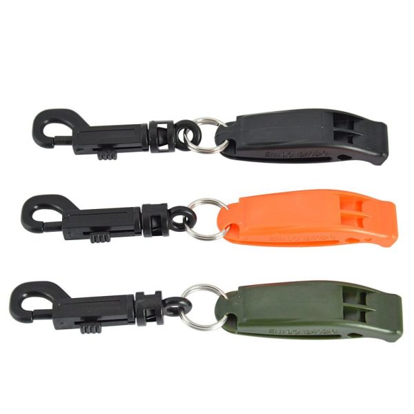 Свисток сигнальный с карабином