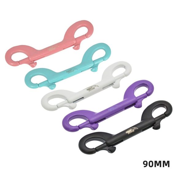 Карабин двусторонний 90мм нержавеющий