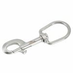 Карабин с кольцом нержавеющая сталь