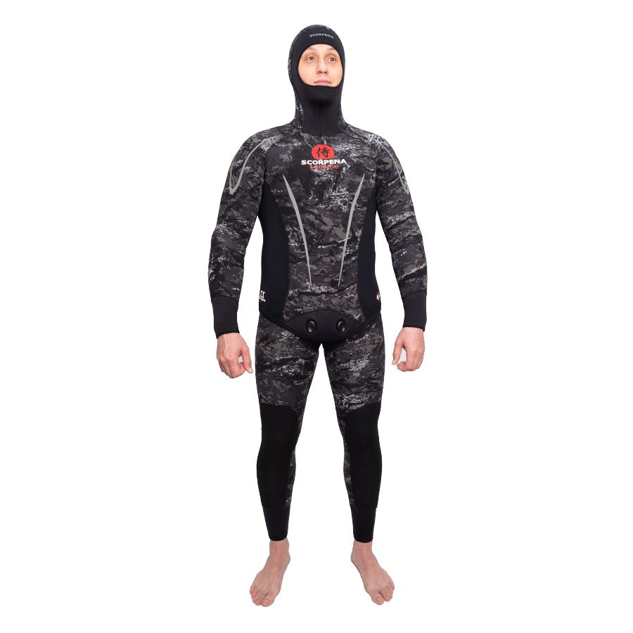 s0163_02_1 Гидрокостюм Scorpena Samurai Yamamoto Camo 7мм — изображение 1