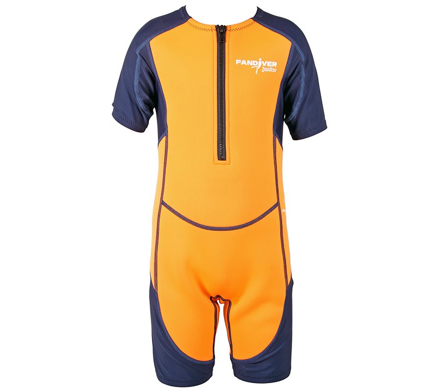 shorty-orange_01 Гидрокостюм FanDiver Shorty детский 2мм оранжевый — изображение 1