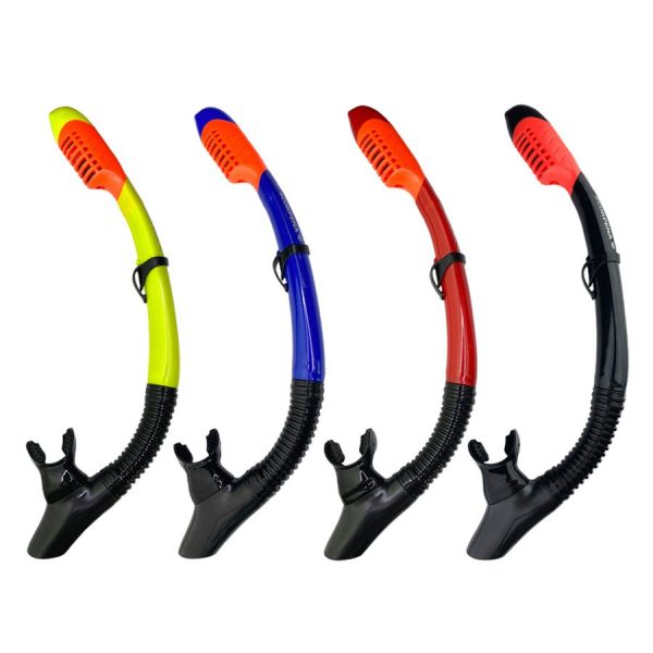 Трубка Scorpena J2 два клапана черный силикон