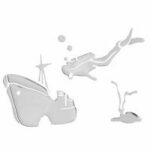 Наклейка Дайвер — изображение 5