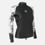 Футболка Aqualung лайкра черный/белый длинный рукав женская — изображение 3