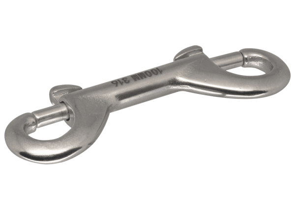 Карабин двусторонний нержавеющая сталь