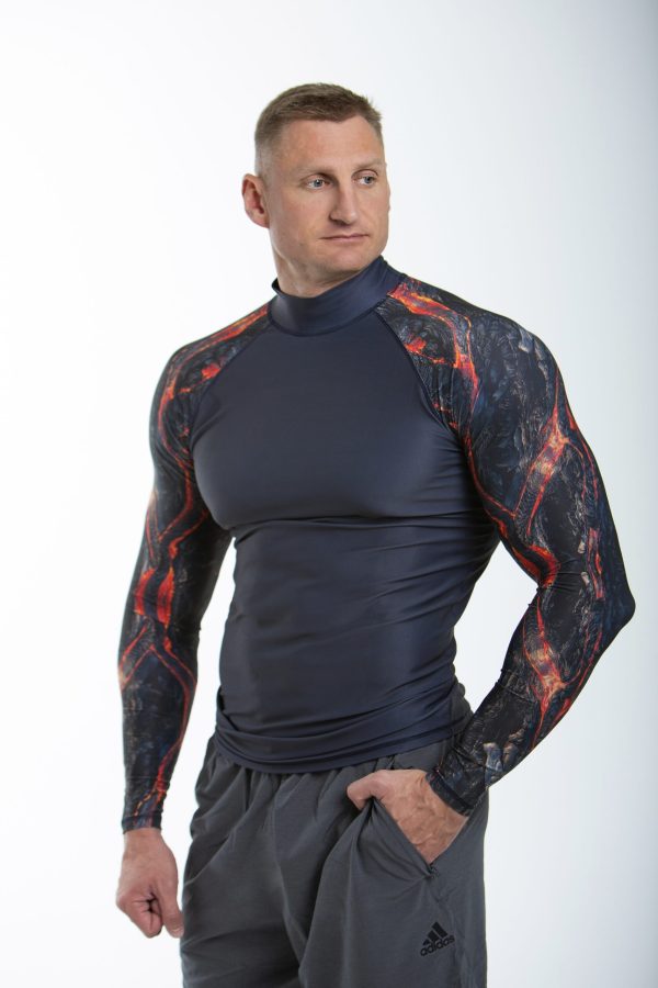 Футболка лайкра Mako длинный рукав черная