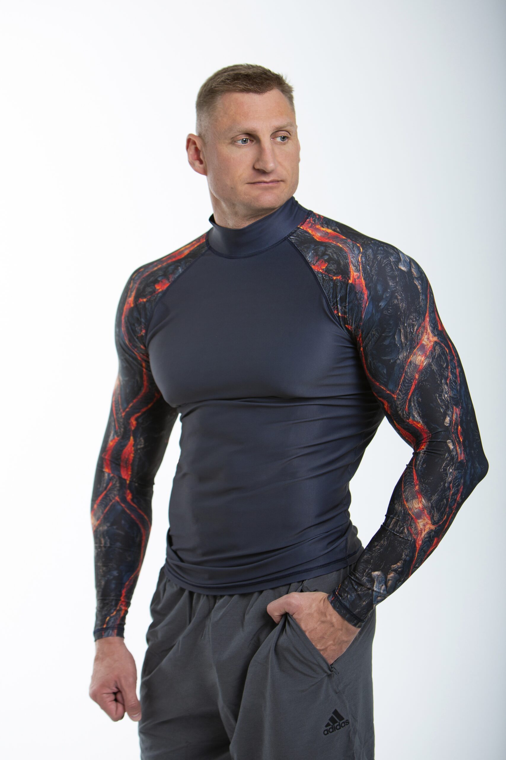 zj4a9001a Футболка лайкра Mako длинный рукав черная — изображение 1